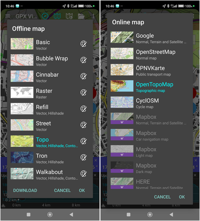 maps list