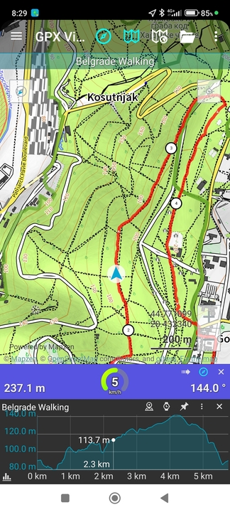 gpx viewer track following