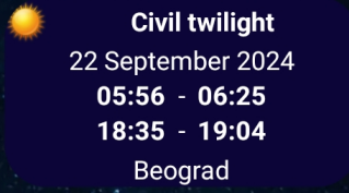 civil twilight widget